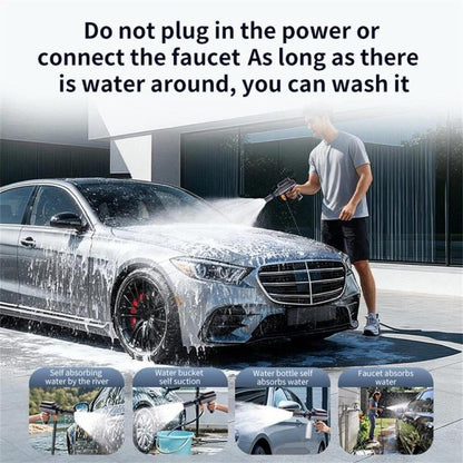 X9 Portable Handheld Foldable Car / Garden / Irrigation Wireless Car Wash Gun, Car Wash Gun