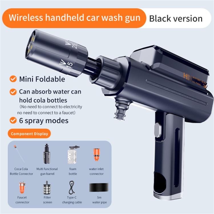X9 Portable Handheld Foldable Car / Garden / Irrigation Wireless Car Wash Gun, Car Wash Gun