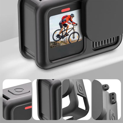 Silicone Protective Cover with Wrist Strap & Lens Cover & Side Interface Cover, For GoPro HERO13 Black