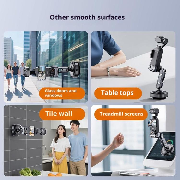 DJ3 Aluminum alloy Vacuum Suction Mount Accessory Expansion Action Camera Car Shooting Bracket for DJI Osmo Pocket 3, DJ3
