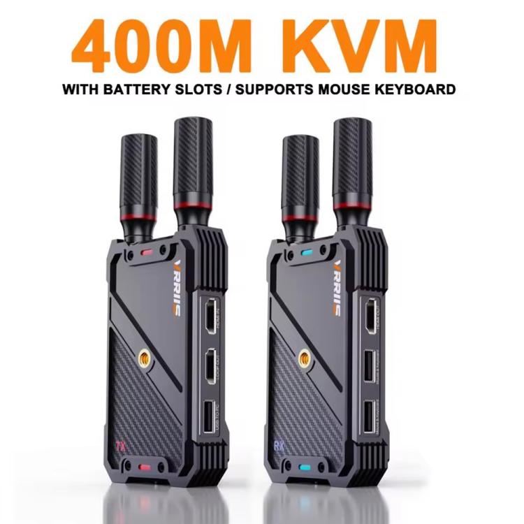 VRRIIS 082K Support USB Keyboard Mouse 400m Wireless HD KVM Extender Video Transmitter Receiver, US Plug, EU Plug, UK Plug, AU Plug