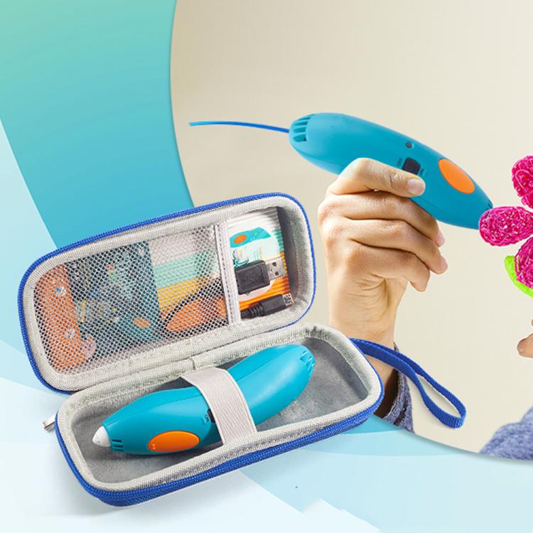 For 3Doodler Start+ Essentials 2024 / 2023 3D Printing Pen Storage Bag Portable Handle Hand Carrying Case, For 3Doodler Start+ Essentials 2024 / 2023 (Blue)