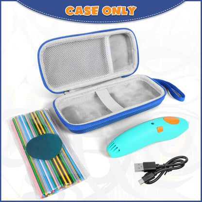 For 3Doodler Start+ Essentials 2024 / 2023 3D Printing Pen Storage Bag Portable Handle Hand Carrying Case, For 3Doodler Start+ Essentials 2024 / 2023 (Blue)