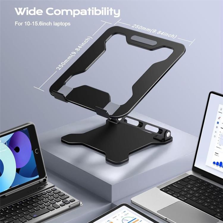NH-02B Notebooks PC Foldable Adjustable Height Laptop Stand for 10-15.6 inch, NH-02B