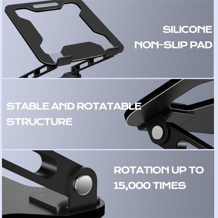 NH-02B Notebooks PC Foldable Adjustable Height Laptop Stand for 10-15.6 inch, NH-02B