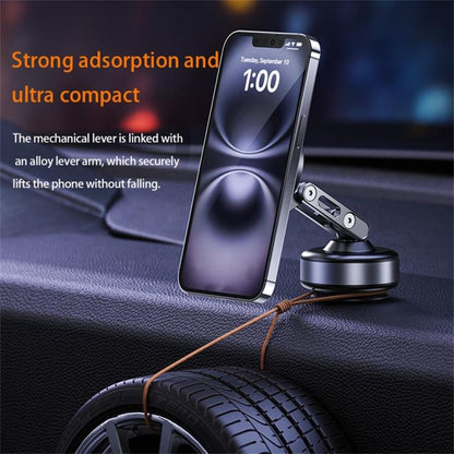 X93 360 Degree Rotation Electric Vacuum Suction Cup Aluminum Alloy Magnetic Car Cellphone Mount, X93 (Black), X93 (Grey)