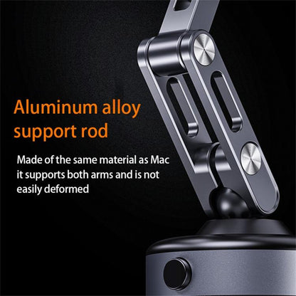 X93 360 Degree Rotation Electric Vacuum Suction Cup Aluminum Alloy Magnetic Car Cellphone Mount, X93 (Black), X93 (Grey)