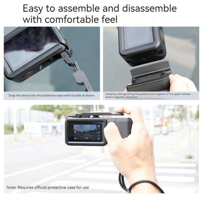 Magnetic Quick-Release Base Mount Grip, For DJI Osmo Action 5 Pro / 4 / 3