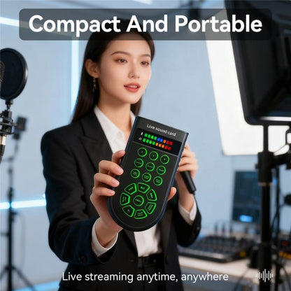 Z8 Live Streaming Gaming Handheld Voice Changer for Phone Computer Karaoke Recording, Z8