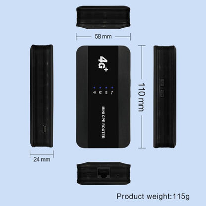 M10-LW With RJ45 Port WPS Function SIM Card Slot WIFI6 Portable 4G Router WiFi Hotspot American version, M10-LW