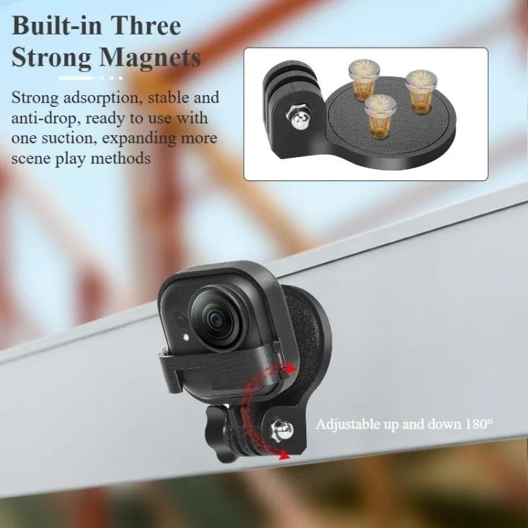 Multifunctional Magnetic Desktop Mount Bracket Base, For Insta360 GO Ultra