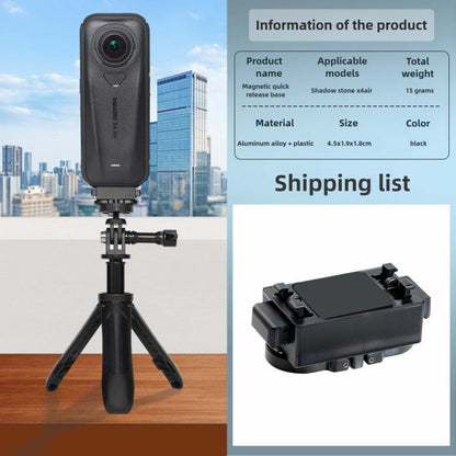 Magnetic Quick Release Metal Base, For Insta360 X4 Air, Quick Release Metal Base
