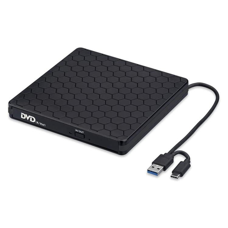 BT686 External DVD Drive USB 3.0 / Type-C Portable Optical Drive / CD Burner For Desktop / Laptop, BT686