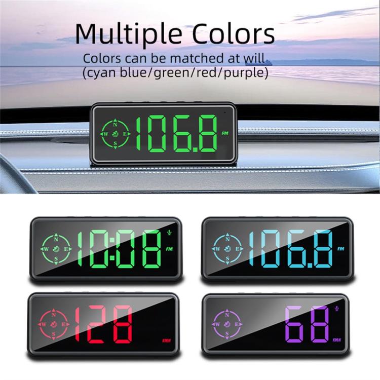 C79 Overspeed Head-Up Warning Device Vehicle Multifunctional HUD GPS Speedometer Display