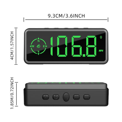 C79 Overspeed Head-Up Warning Device Vehicle Multifunctional HUD GPS Speedometer Display