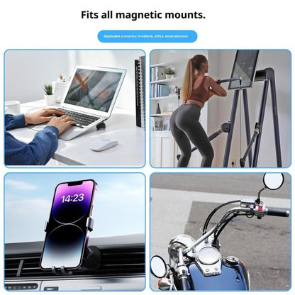 PJ-03 Magnetic Clip Desktop Phone Holder Car Gravity Mount Aluminum Alloy Phone Stand