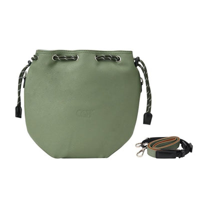 DJ-65 Large-capacity Waterproof Leather Crossbody Drawstring Storage Bag, For DJI Neo 2 / Neo