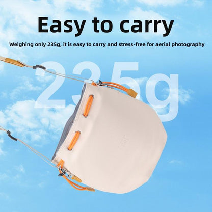 DJ-65 Large-capacity Waterproof Leather Crossbody Drawstring Storage Bag, For DJI Neo 2 / Neo