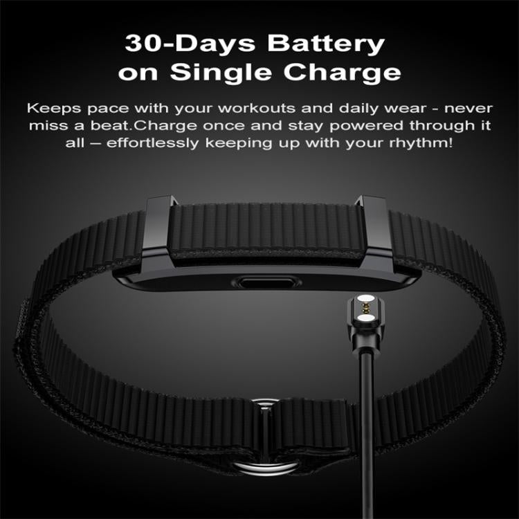 Y25 Screenless BT Smart Bracelet Nylon Strap, Support Sleep / Heart Rate Monitoring / Exercise Data Records