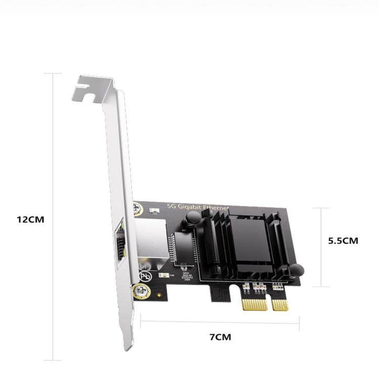 Single Port 5.0G High Speed Diskless Realtek 8126 PCIeX1 Network Card, Realtek 8126