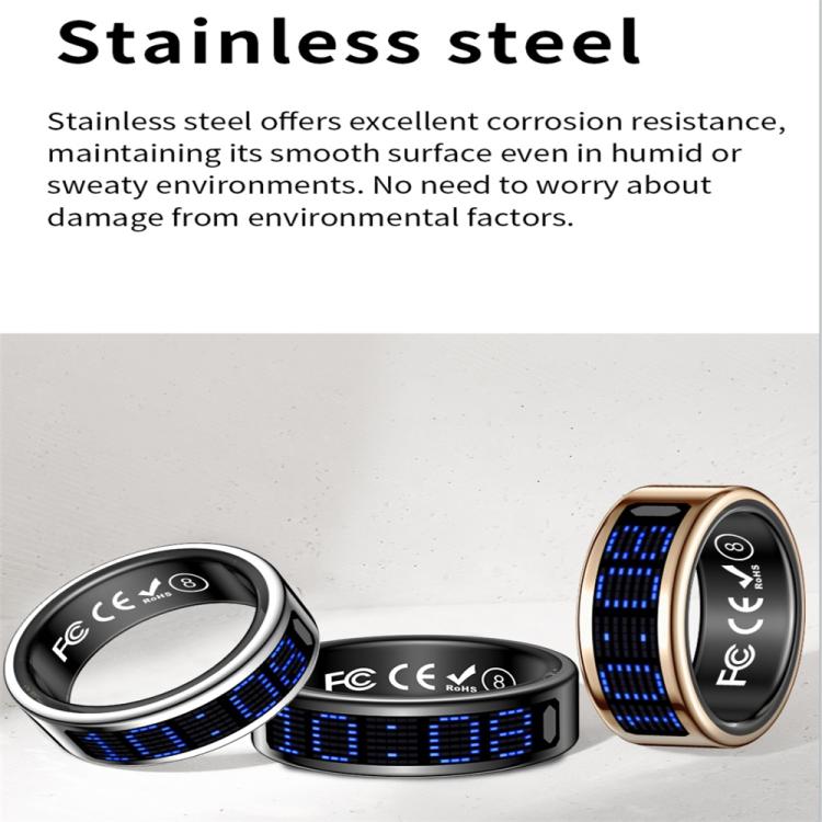 SR16 SIZE 12 Smart Ring, Support Heart Rate / Blood Oxygen / Sleep Monitoring / Multiple Sports Modes