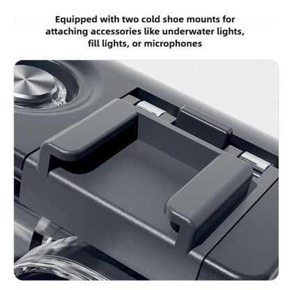 70-meter Underwater Waterproof Housing Diving Cover, For DJI Osmo Action 6 70m Underwater