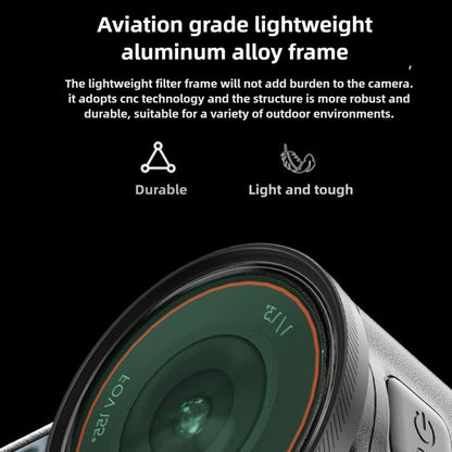 For DJI Osmo Action 6 Lens Protector, UV Filter, CPL Filter, Diffusion 1/4 Filter, ND8 Filter, ND16 Filter, ND32 Filter, ND64 Filter