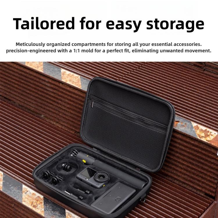 Multifunctional Action Camera Portable Storage Bag, For DJI Osmo Action 6  Black