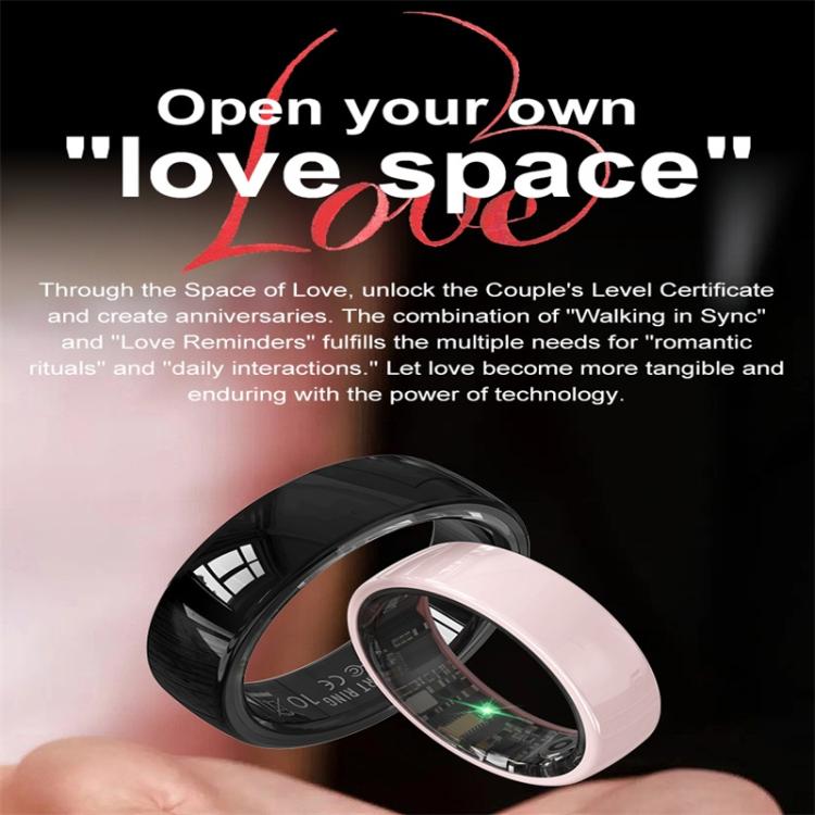 R12 SIZE 7 Smart Ring, Support Heart Rate / Blood Oxygen / Sleep Monitoring / Female Health
