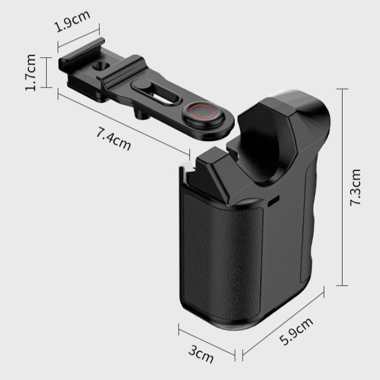 Street Photography Handle Metal Cage Shutter Button, For DJI Action 5 Pro / 4 / 3