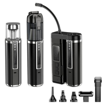 D28 Inflator Camping Light Digital Display High Suction Power Multifunctional 3 in 1 Car Vacuum Cleaner