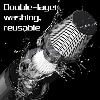 D28 Inflator Camping Light Digital Display High Suction Power Multifunctional 3 in 1 Car Vacuum Cleaner