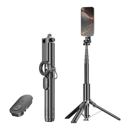 P24MF For Smartphones Magnetic Selfie Stick Phone Holder Portable Magnetic Tripod, P24MF