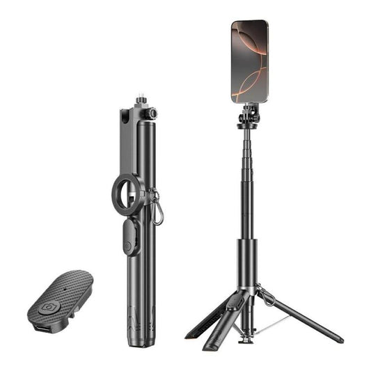 P24MF For Smartphones Magnetic Selfie Stick Phone Holder Portable Magnetic Tripod, P24MF