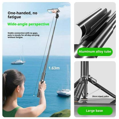 P24MF For Smartphones Magnetic Selfie Stick Phone Holder Portable Magnetic Tripod, P24MF