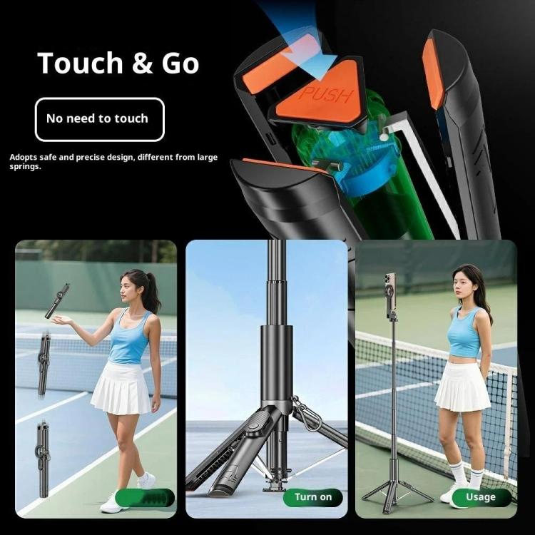 P24MF For Smartphones Magnetic Selfie Stick Phone Holder Portable Magnetic Tripod, P24MF
