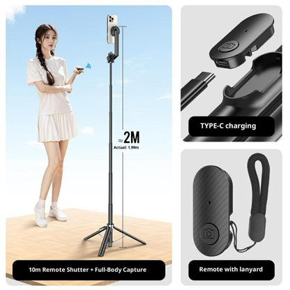 P62 For Smartphone Live Streaming Electric Suction Cup Extendable Monopod Bluetooth Tripod, P62