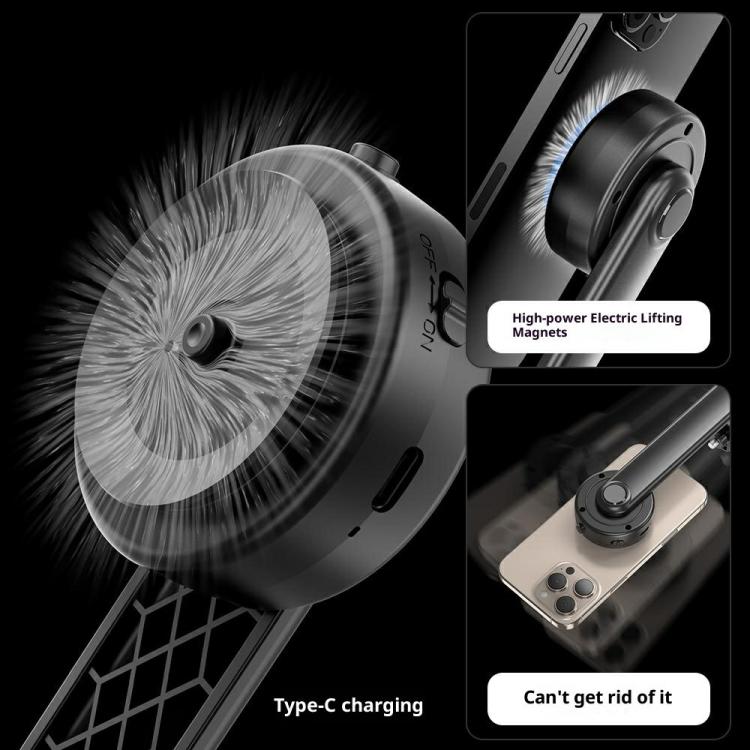 P62 For Smartphone Live Streaming Electric Suction Cup Extendable Monopod Bluetooth Tripod, P62