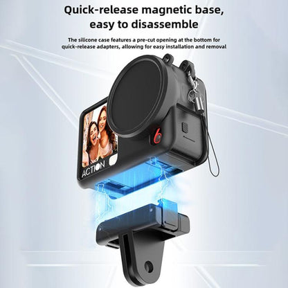 Action Cameras Body Lens Cap Silicone Protective Cover, For DJI Osmo Action 6