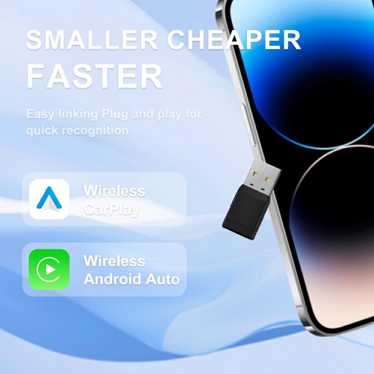 CP022 CarPlay / Android Auto Converter Wired to Wireless Car Dongle Plug Play USB Adapter, CP022