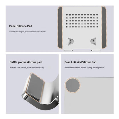 0031 For Laptop / Tablet Cooling Metal Support Adjustable Height Angle Desktop Stand, Basic Edition