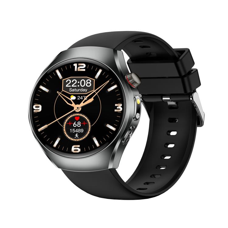 ET460 1.47 inch Color Screen BT Calling Smart Watch Silicone Strap, Support Health Monitoring / ECG