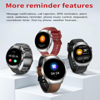 ET460 1.47 inch Color Screen BT Calling Smart Watch Silicone Strap, Support Health Monitoring / ECG