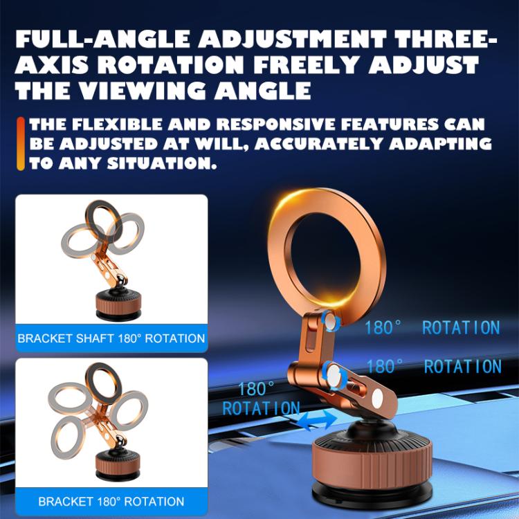 K7 Car Vacuum Suction Foldable Navigation Dashboard Magnetic Phone Holder, K7