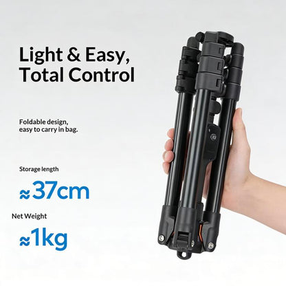 YUNTENG VCT-8068 For Live Streaming 1.98m Adjustable Phone Holder Camera Tripod Stand, VCT-8068