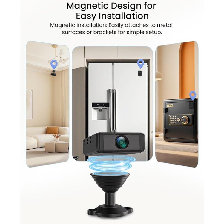 L31 With Motion Detection Alarm Push Notifications 180-Degree Rotating Mini Camera Ultra HD Recorder, L31