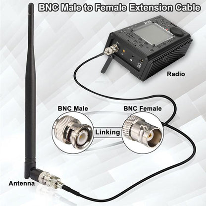 JUNSUNMAY Male to Male RG59U BNC Extension Cable for Video Security Camera CCTV Systems, 50cm, 100cm, 150cm