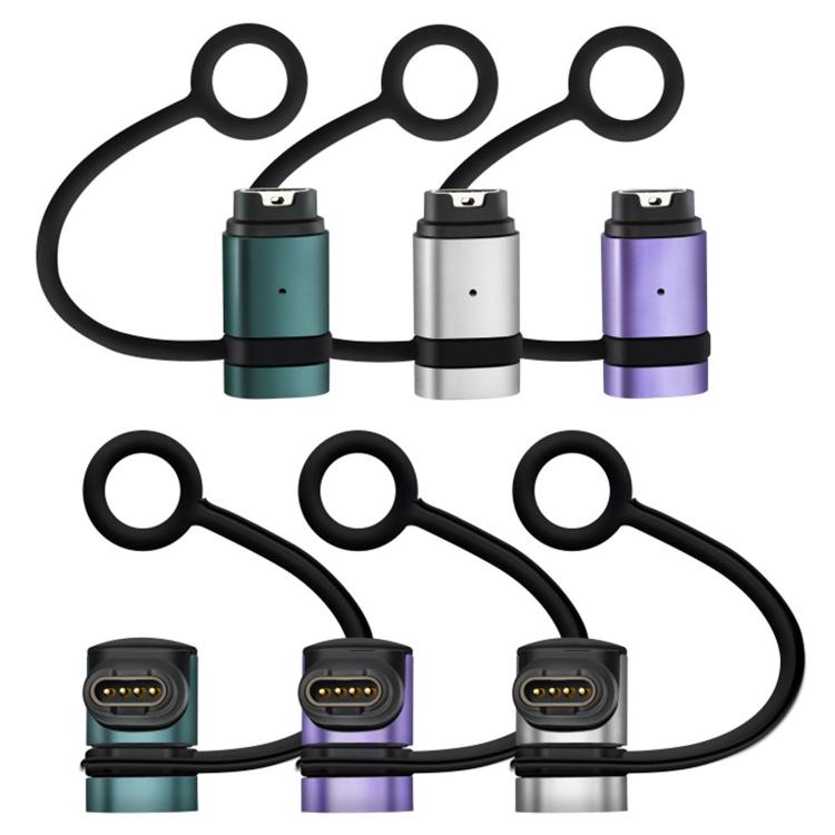 For Garmin Series Smart Watch Anti-Loss Lanyard Charging Metal Adapter, Straight-End Style, Curved-End Style