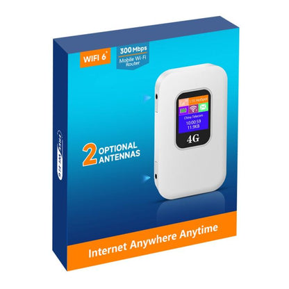 M1-E Eurasian Version CRC9 Port Smart WiFi 6 300Mbps Portable Hotspot 4G LTE Mobile WiFi Router, Eurasian Version CRC9 Port