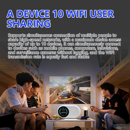M10 Pro 4G LTE WiFi 6 Portable Wireless Router Mobile Hotspot with Color OLED Display
